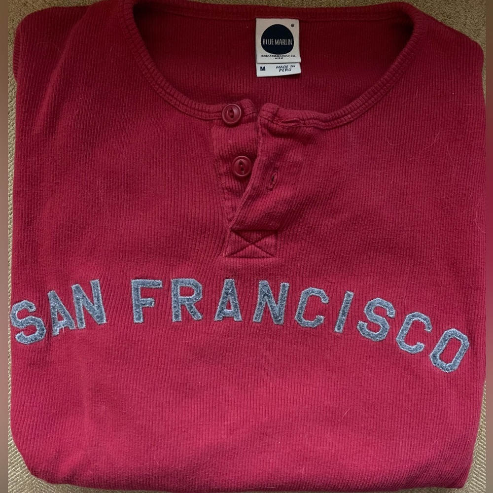 BLUE MARLIN LS Henley -SAN FRANCISCO -MUST HAVE - Collector